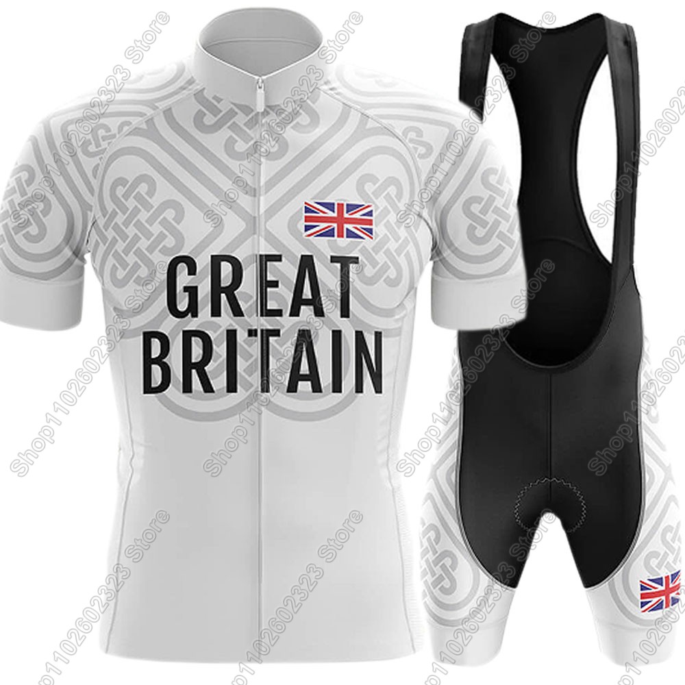 Summer Clothing Uk Men - Set Jersey Bersepeda Tim Inggris 2025
