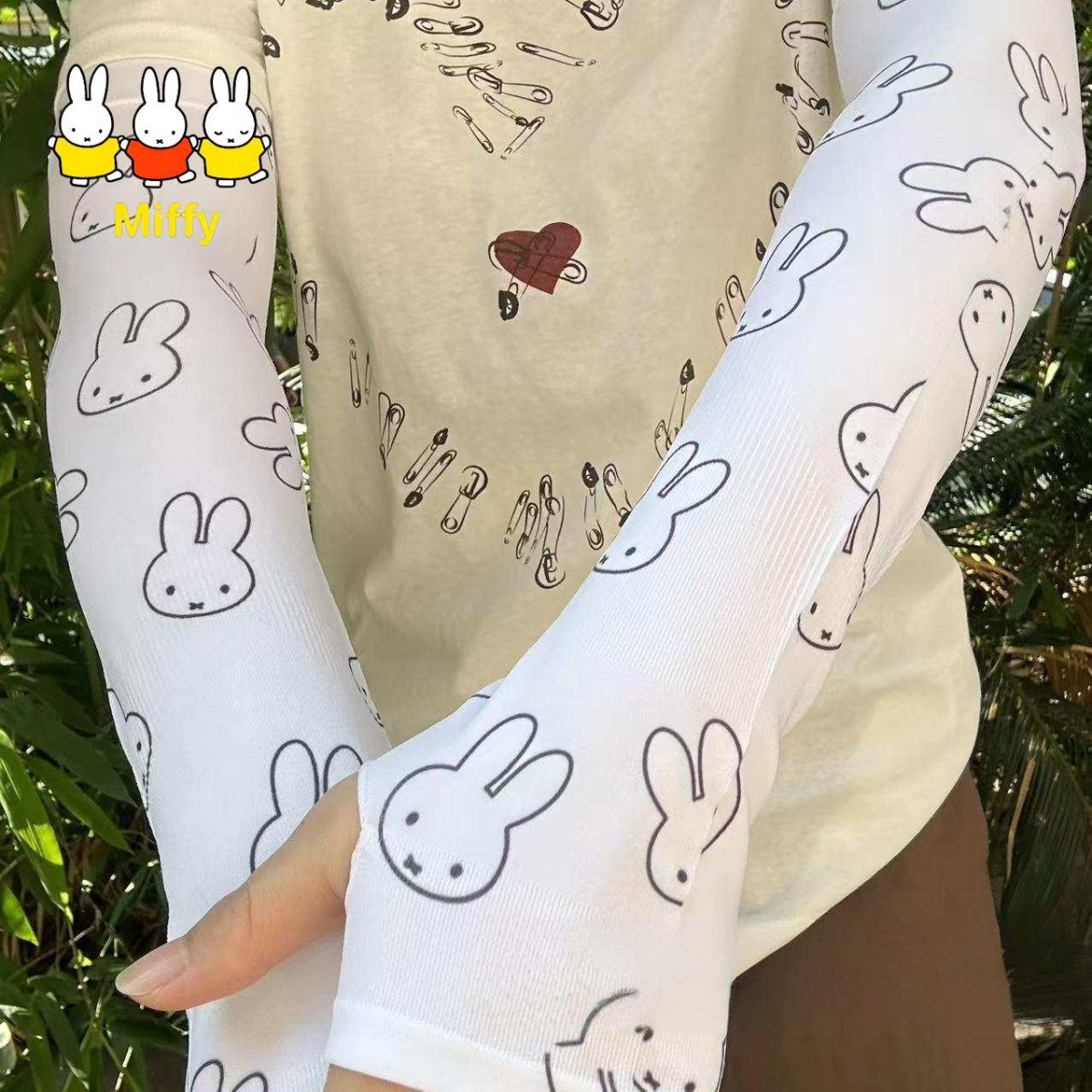 Summer Away Clothing - Kawaii Miffy Sun Protection Sleeve Lengan