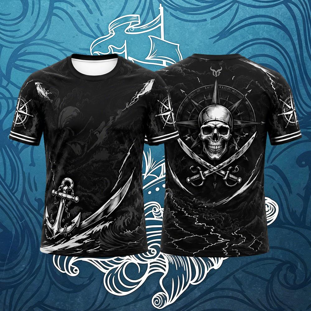 Summer Goth Clothing - Kaos Gaya Nautikal Vintage Baru untuk