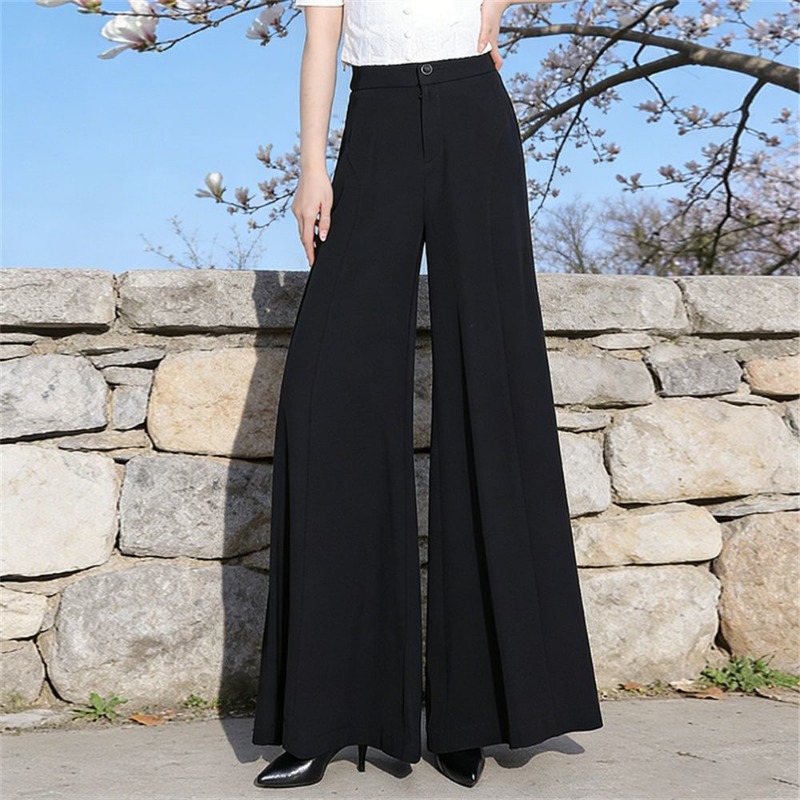 Palazzo Pant Wide - Celana Panjang Wanita High Waist Bahan