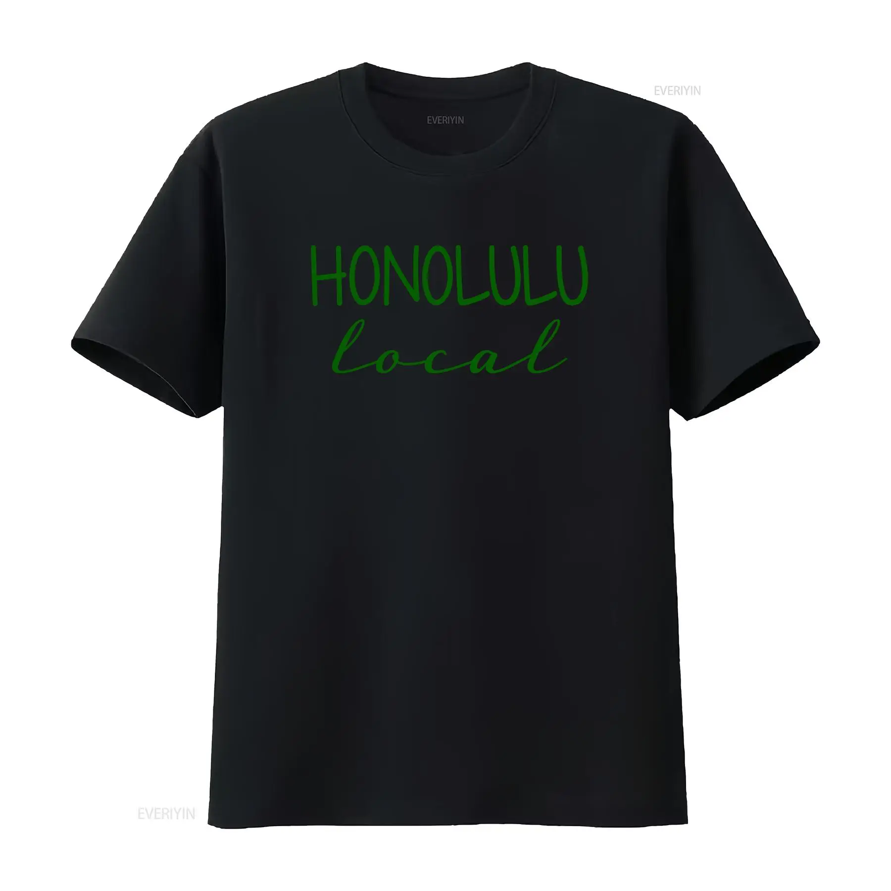 Beach Shirt Hawaiian - Kaos Abu-abu Pantai Honolulu Local Hawaiian