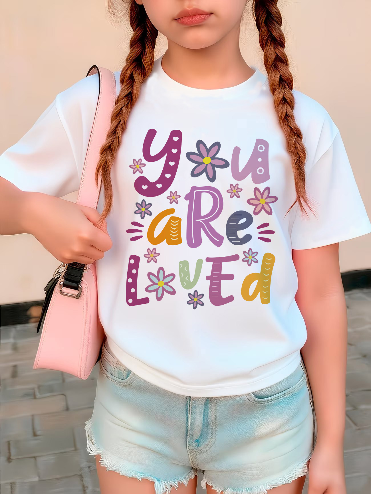 Summer Loving Kids Clothing - Kaus Desain Surat Cinta You Are