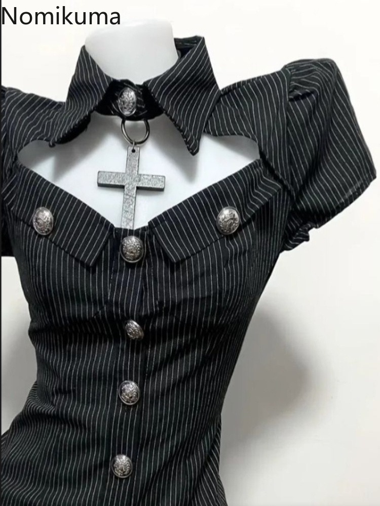 Set Dua Potong Goth Pakaian Wa - Summer Goth Clothing ulasan dan harga
