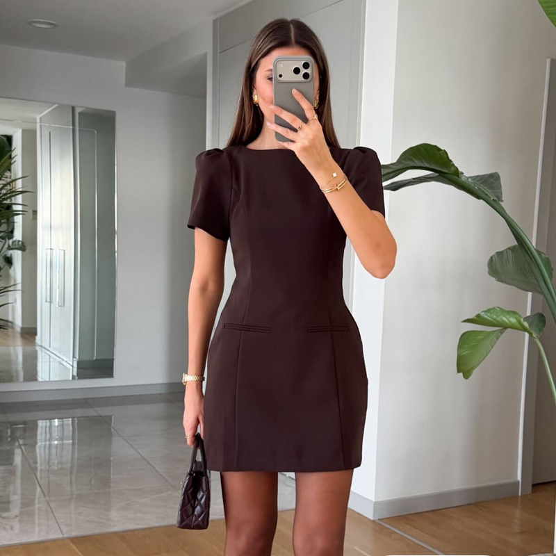 MUJER Gaun Mini Berlipat Kanto - Summer Holiday Clothing Women ulasan dan harga