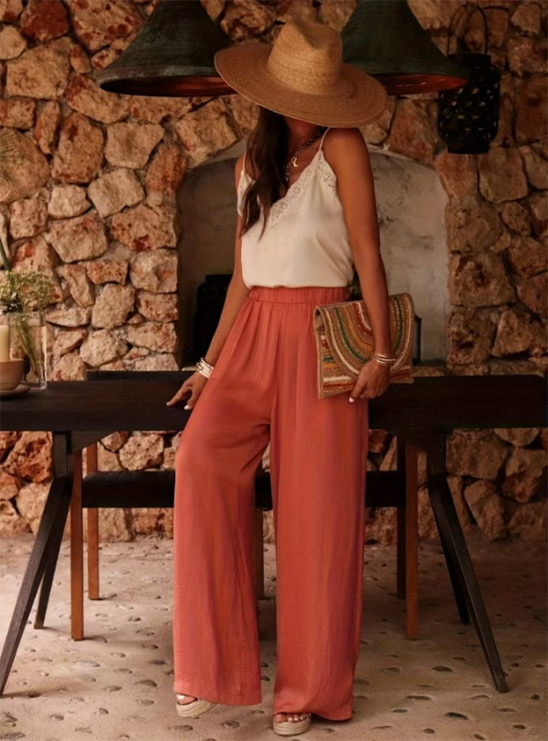 Celana Palazzo Wanita High Wai - Palazzo Pant Wide ulasan dan harga