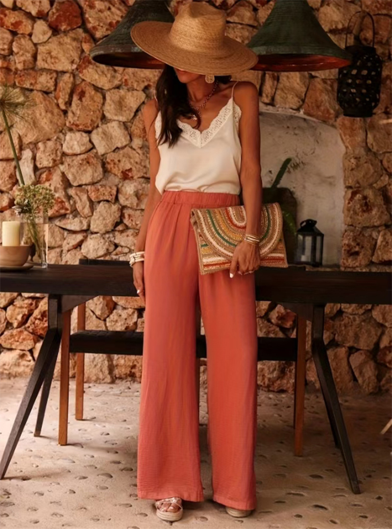 Celana Palazzo Wanita High Wai - Palazzo Pant Wide ulasan dan harga
