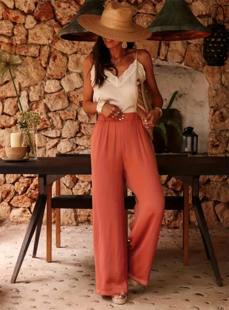 Celana Palazzo Wanita High Wai - Palazzo Pant Wide ulasan dan harga