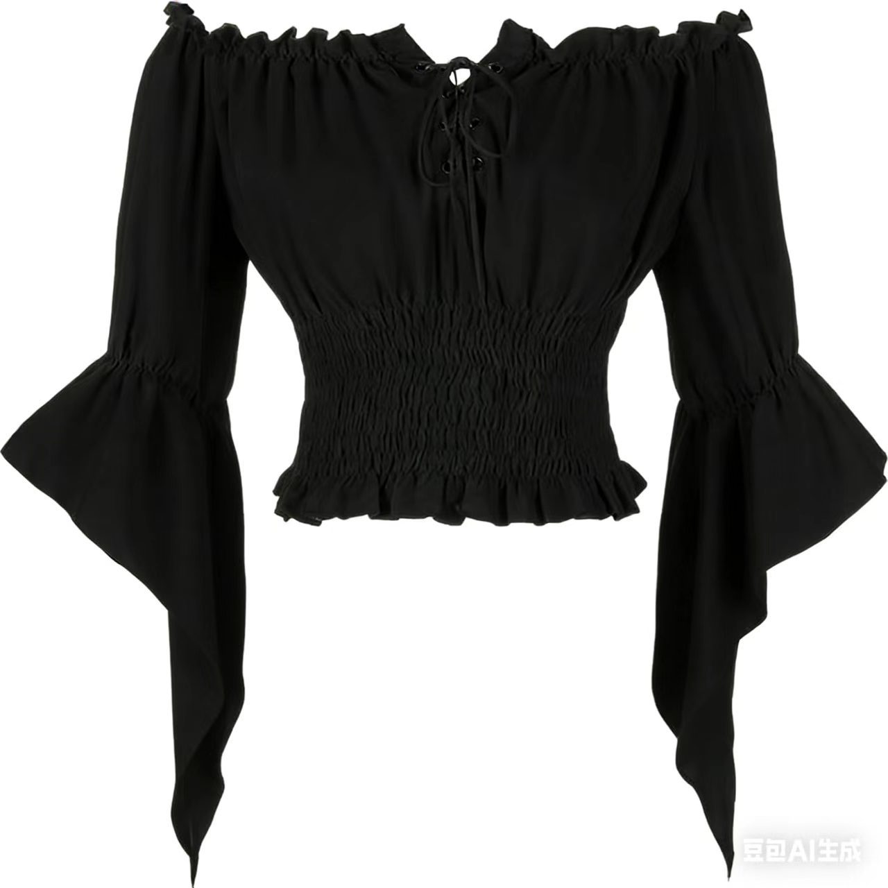 Pakaian Aristokrat Abad Perten - Off Shoulder Blouse ulasan dan harga