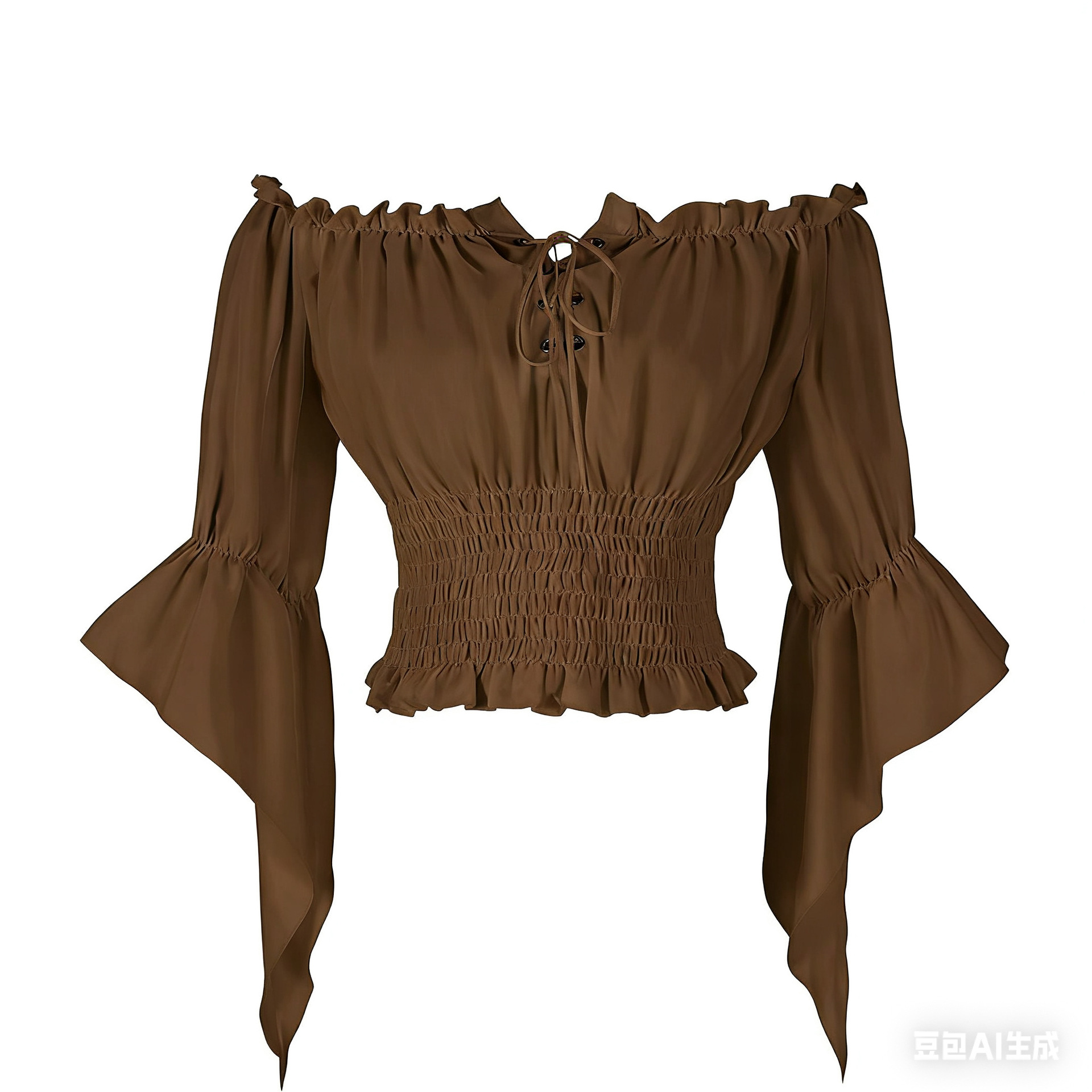 Pakaian Aristokrat Abad Perten - Off Shoulder Blouse ulasan dan harga