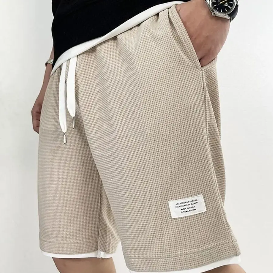 Celana Pendek Pria Hitam Waffl - Summer Clothing Deals ulasan dan harga