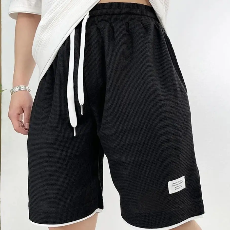 Celana Pendek Pria Hitam Waffl - Summer Clothing Deals ulasan dan harga