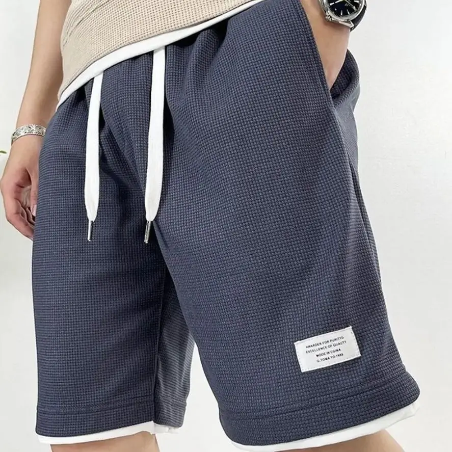Celana Pendek Pria Hitam Waffl - Summer Clothing Deals ulasan dan harga