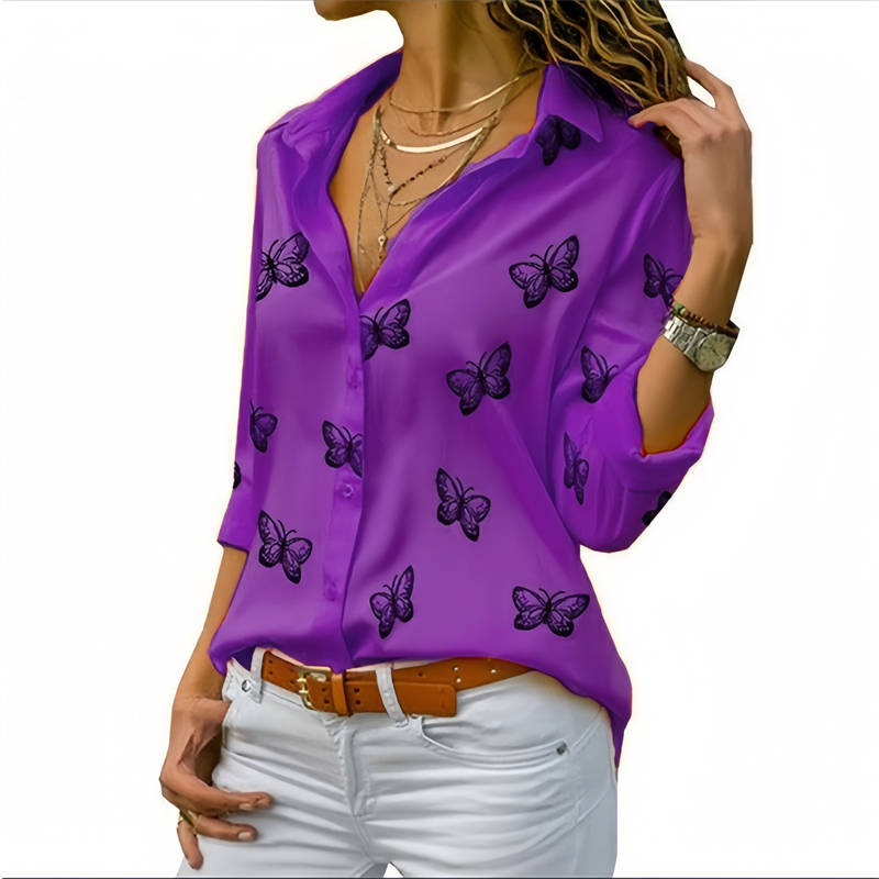 Kemeja wanita baru 2024 9 warn - Beach Shirt Hawaiian ulasan dan harga