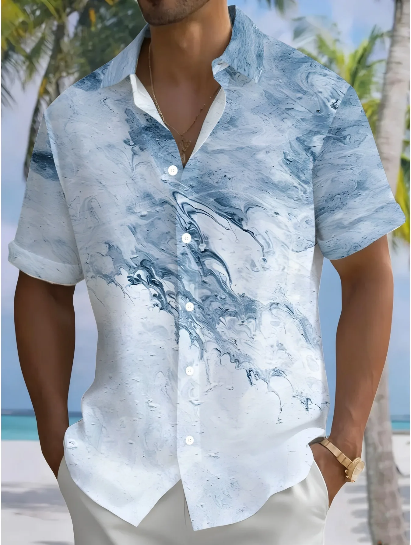 Kemeja Hawaii Lengan Pendek Pr - Beach Shirt Hawaiian ulasan dan harga