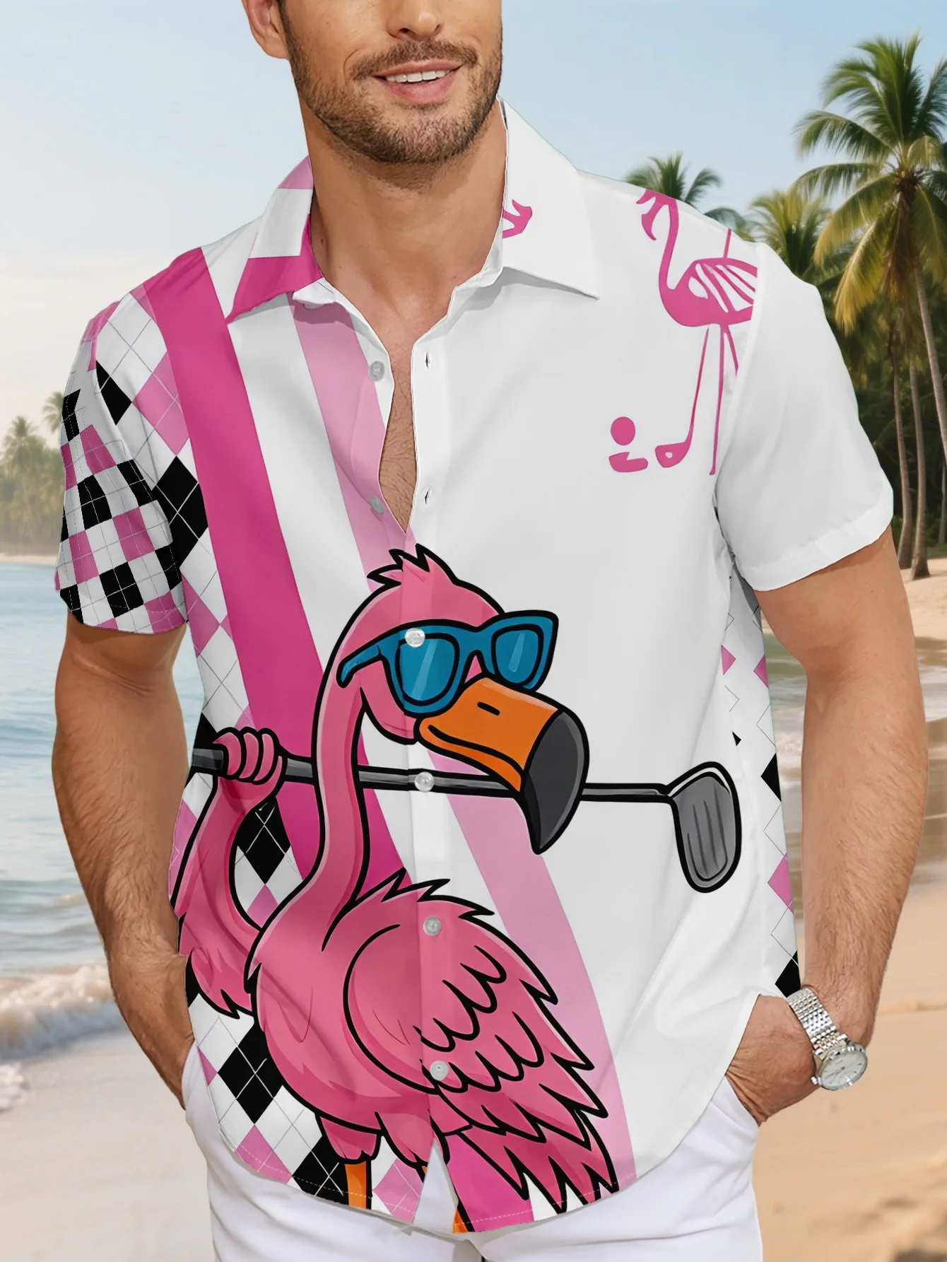 Kemeja Hawaii Lengan Pendek Pr - Beach Shirt Hawaiian ulasan dan harga