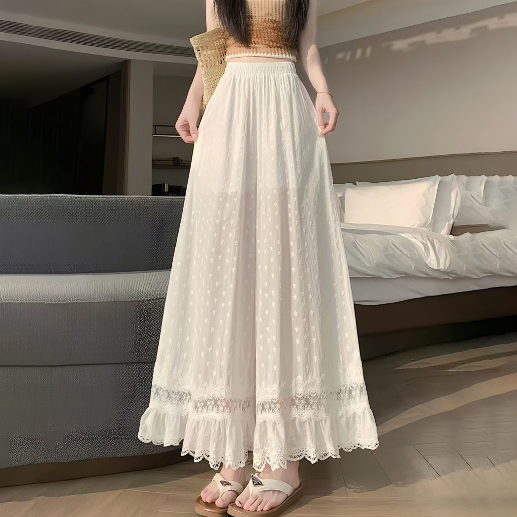 Celana Palazzo Wanita Putih El - Palazzo Pant Wide ulasan dan harga