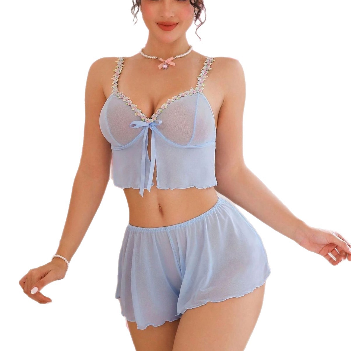 2 Set Pakaian Tidur Seksi Warn - Summer Clothing Sets Women ulasan dan harga