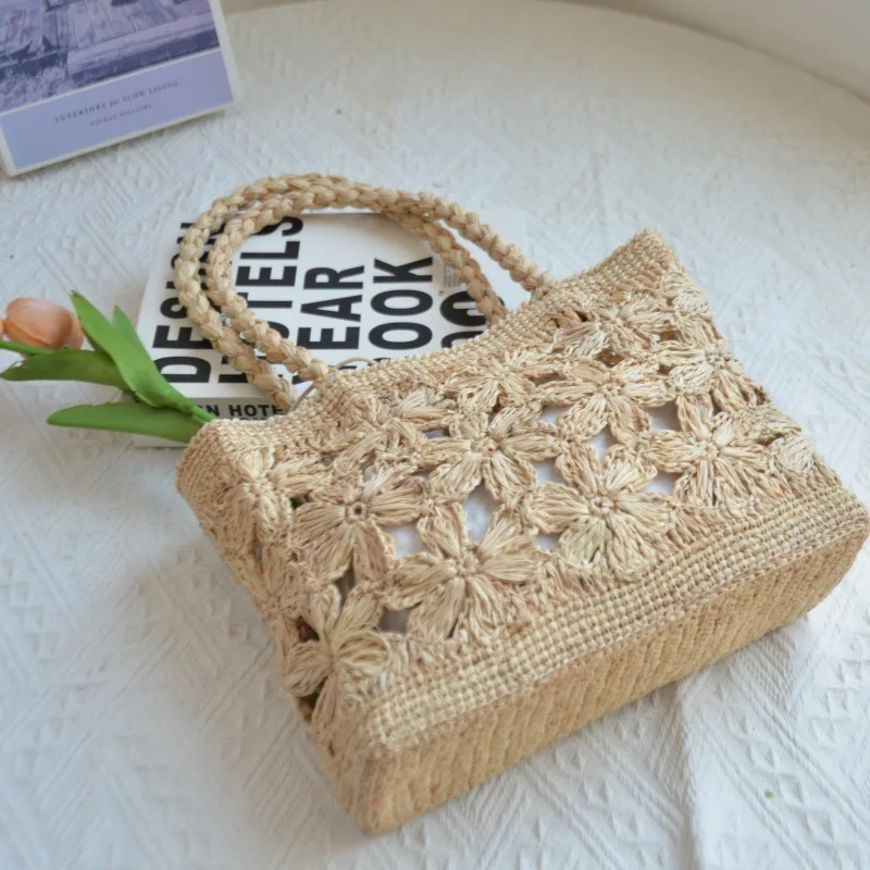 Tas Jerami Bohemian Motif Bung - Beach Bag Straw ulasan dan harga