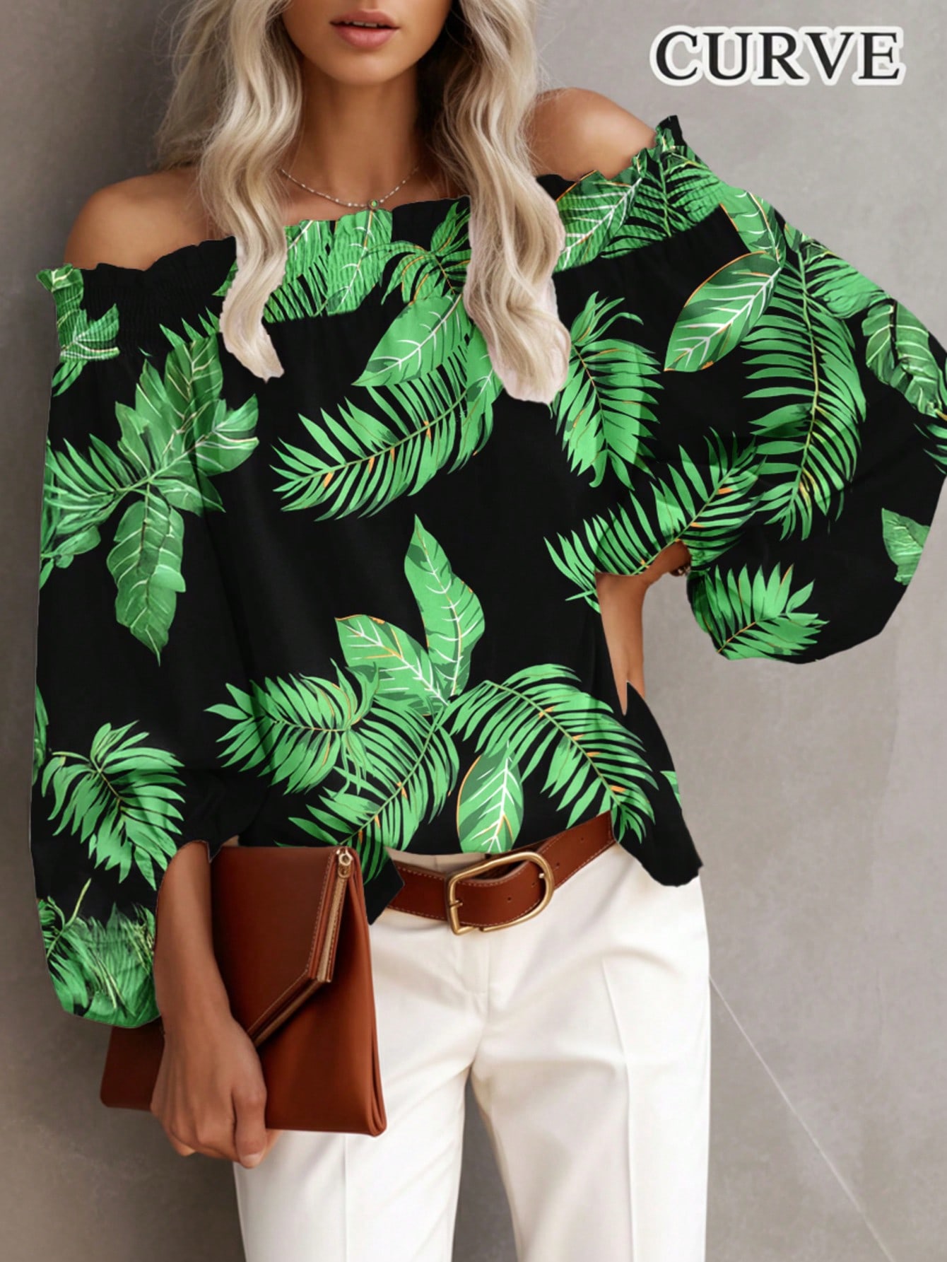 Blus Lengan Panjang Wanita Uku - Off Shoulder Blouse ulasan dan harga