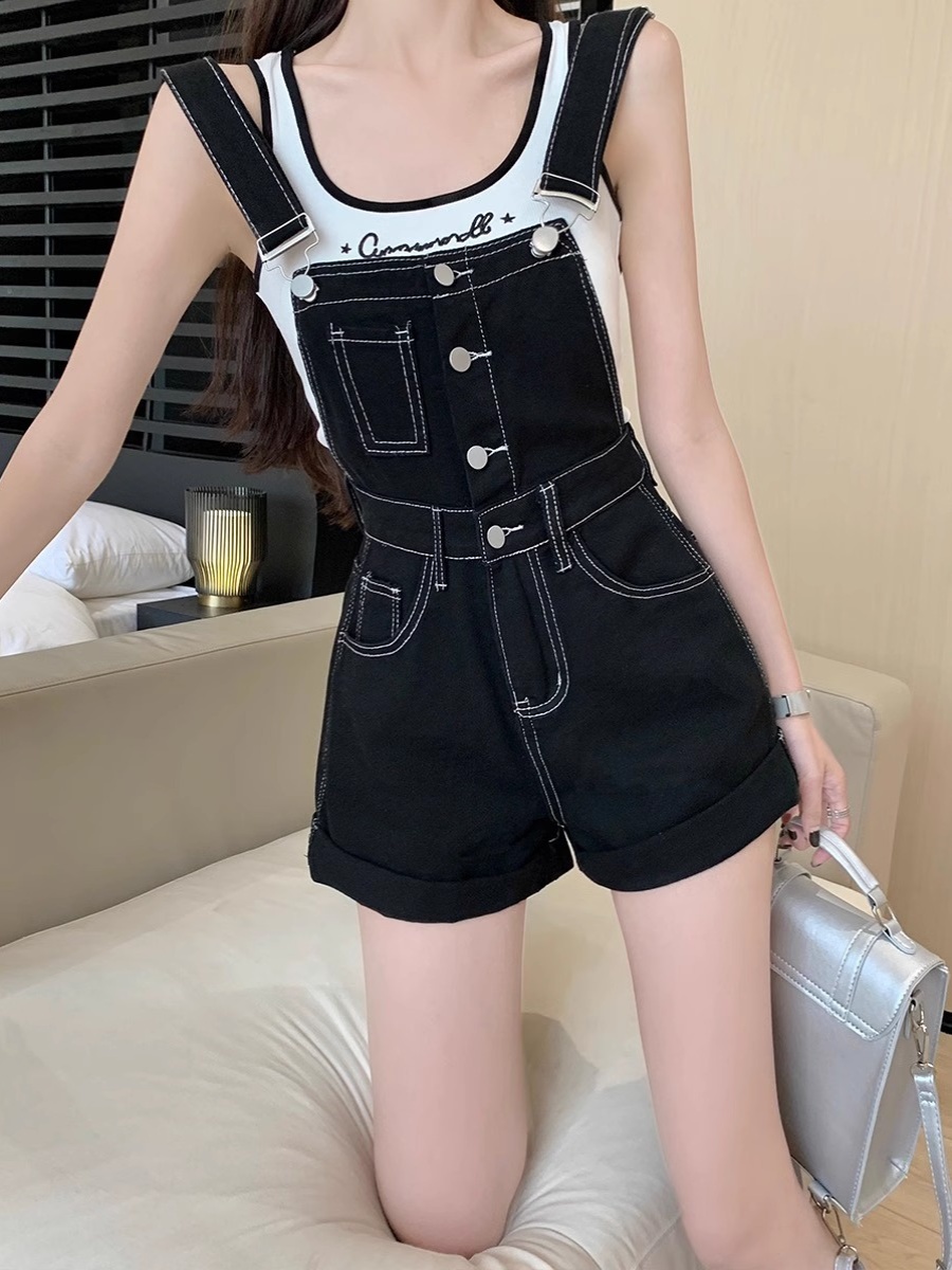 Romper Wanita Suspender Solid  - Summer Loving Clothing ulasan dan harga