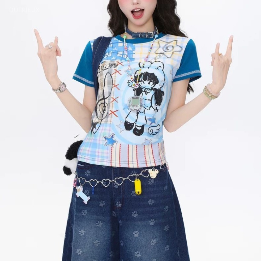 Kaus Gambar Cetak Jepang Manis - Summer Loving Clothing ulasan dan harga