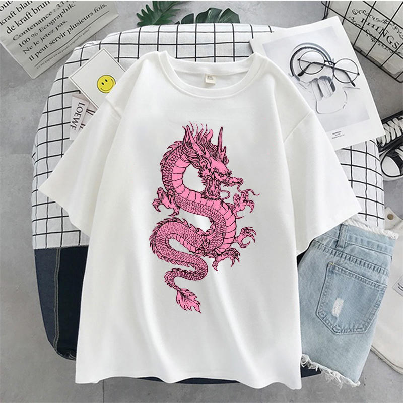 T-shirt Wanita Atasan Naga Mer - Summer Goth Clothing ulasan dan harga