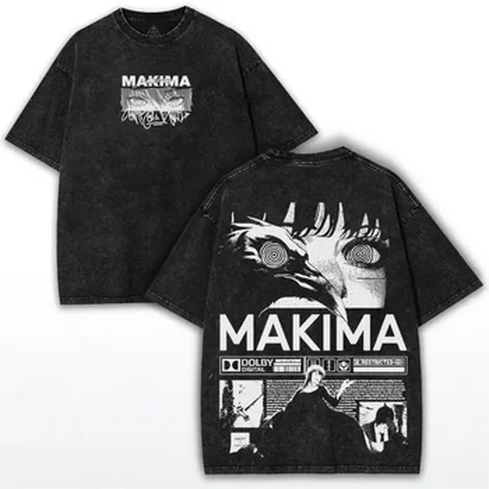 Kaos Manga Chainsaw Man Makima - Summer Clothing Vintage ulasan dan harga