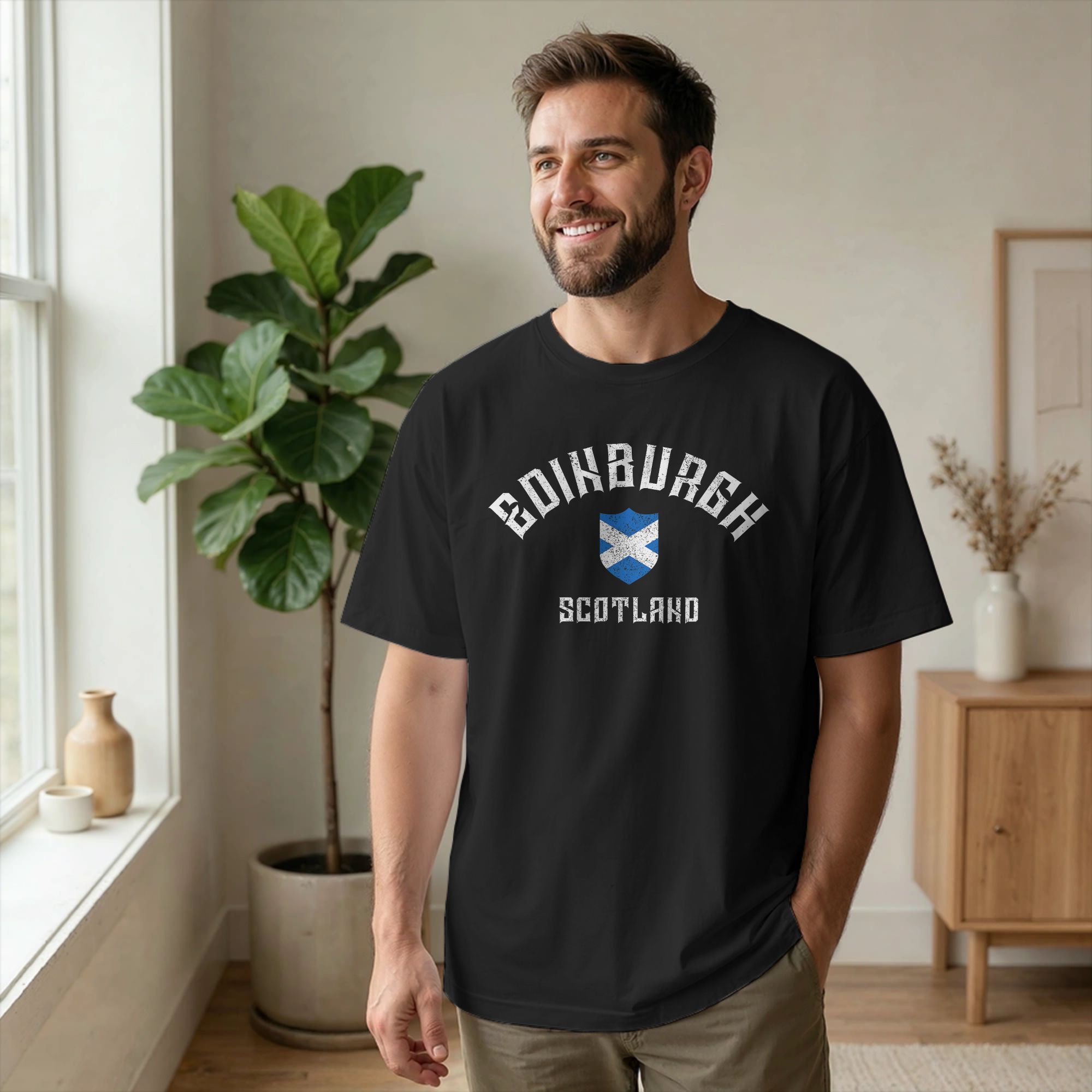 Edinburgh Skotlandia Inggris T - Summer Clothing Uk Men ulasan dan harga