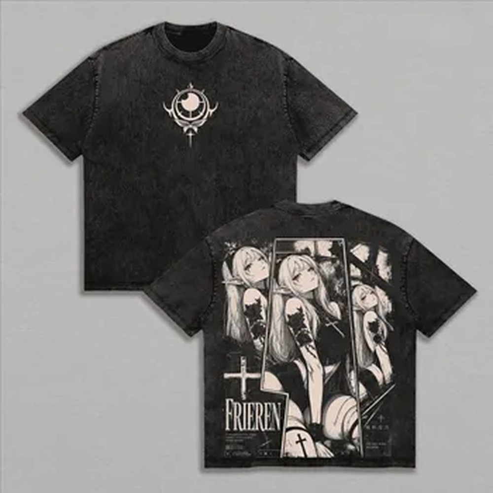 Kaos Fashion Y2k Frieren Bermo - Summer Clothing Vintage ulasan dan harga
