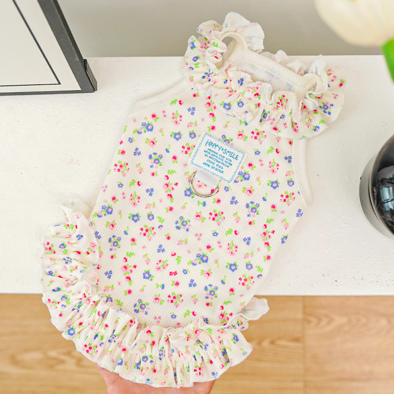 Gaun Anjing Bermotif Bunga, Pa - Summer Loving Clothing ulasan dan harga