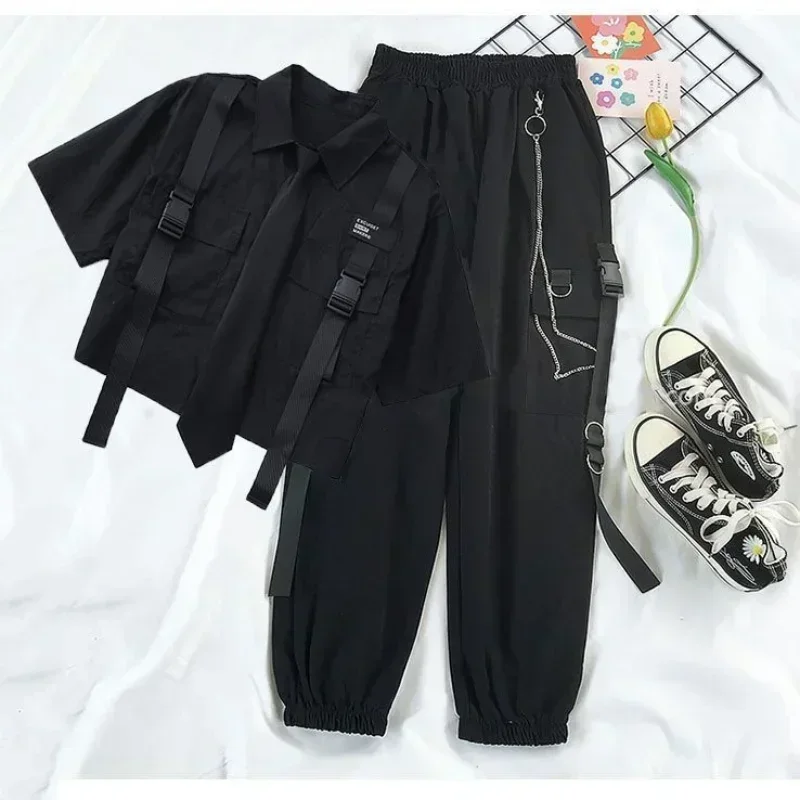 Setelan celana kargo wanita, c - Summer Goth Clothing ulasan dan harga