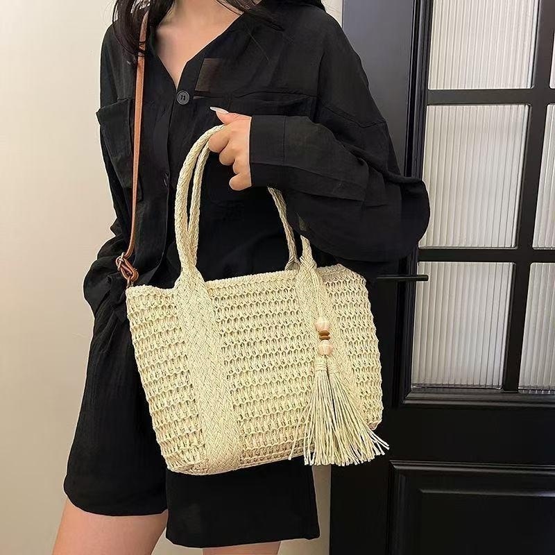 Tas Selempang Wanita Gaya Baru - Beach Bag Straw ulasan dan harga