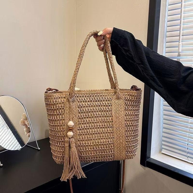 Tas Selempang Wanita Gaya Baru - Beach Bag Straw ulasan dan harga