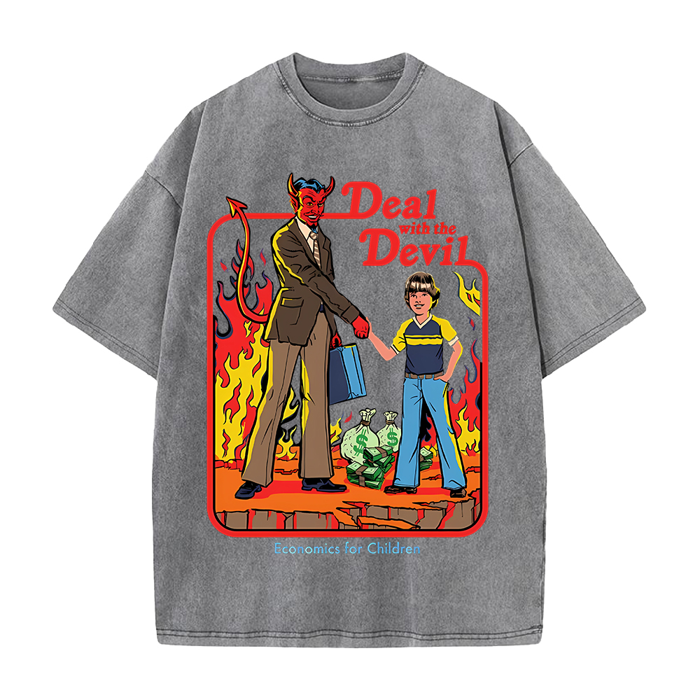Kaos Cetak Deal With The Devil - Summer Clothing Deals ulasan dan harga