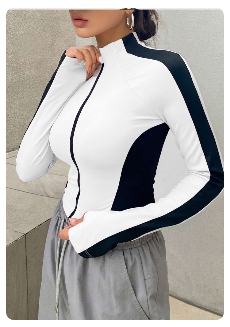 Jaket Yoga Kerah Tinggi untuk  - Summer Clothes ulasan dan harga