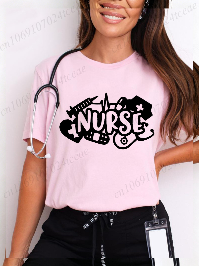 Kaus Wanita Love Nurse Kaus Gr - Summer Loving Clothing ulasan dan harga