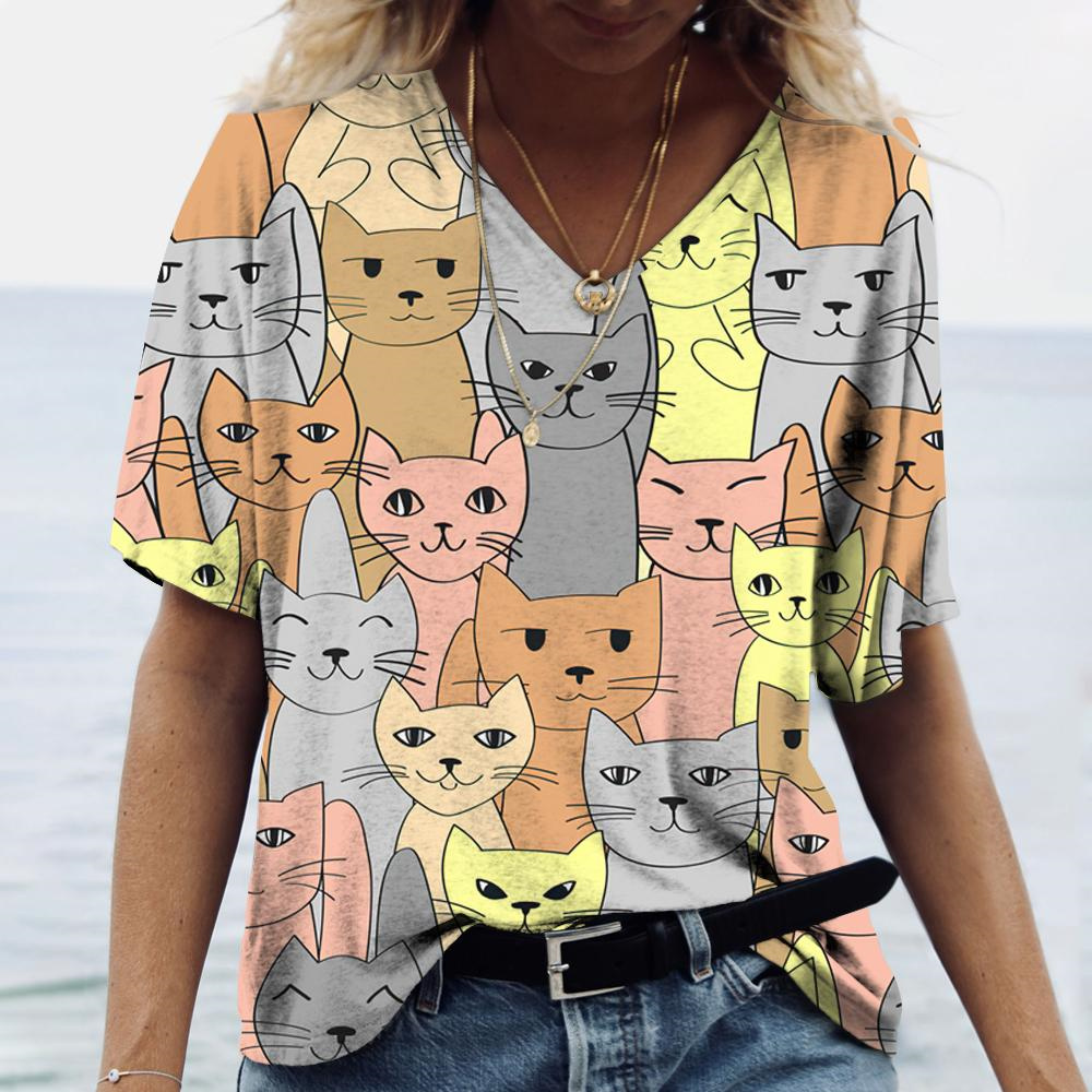 Kaos Wanita V-neck Fashion, Ga - Summer Loving Clothing ulasan dan harga