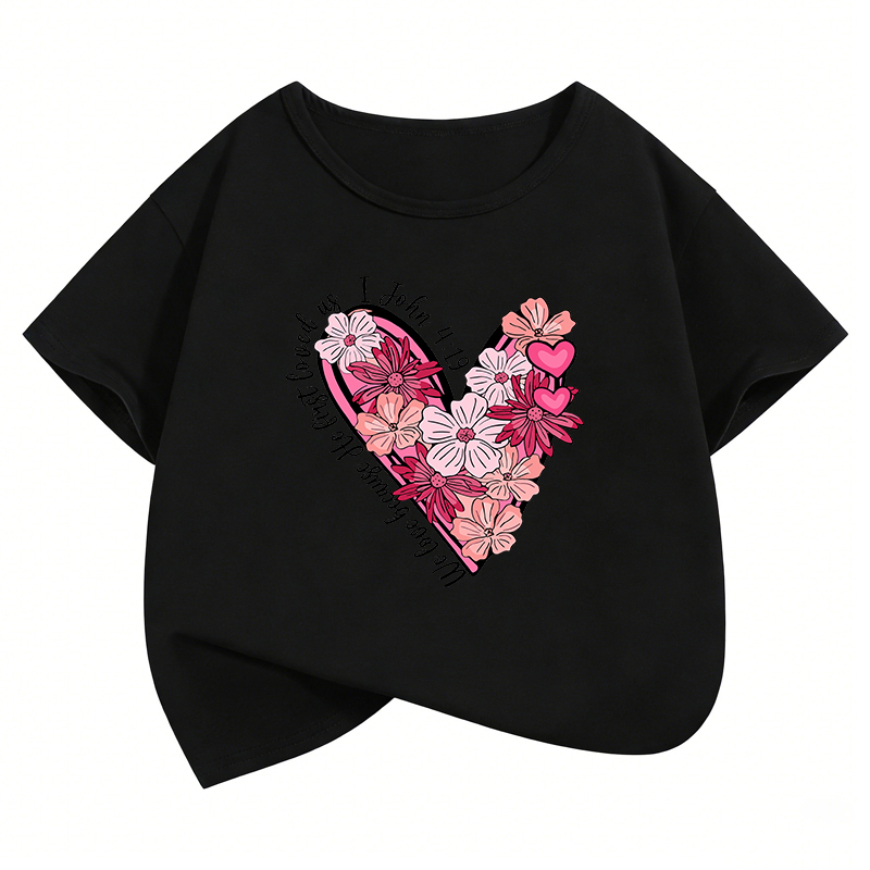 Kaos Desain Hati Cinta Motif B - Summer Loving Kids Clothing ulasan dan harga
