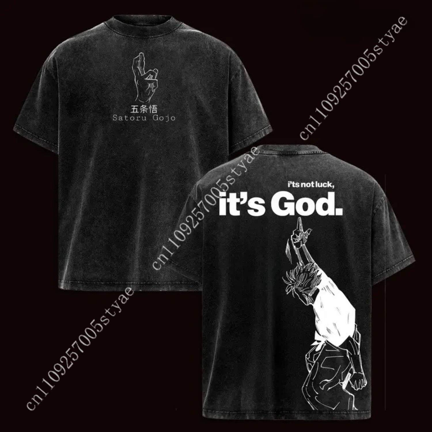 Kaos Grafis Anime Gojo Satoru  - Yours Summer Clothing ulasan dan harga