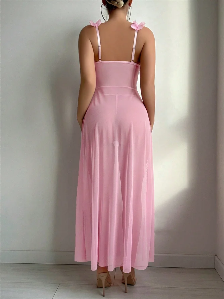 Gaun Tidur Transparan Berenda  - Summer Holiday Clothing Women ulasan dan harga