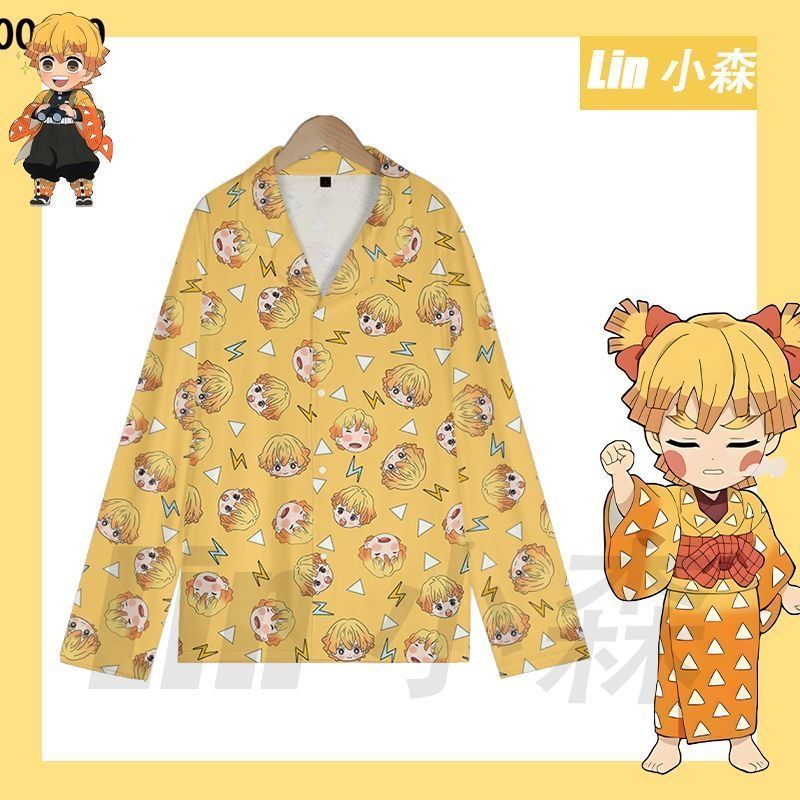 Piyama Zenitsu Demon Slayer Lu - Summer Away Clothing ulasan dan harga
