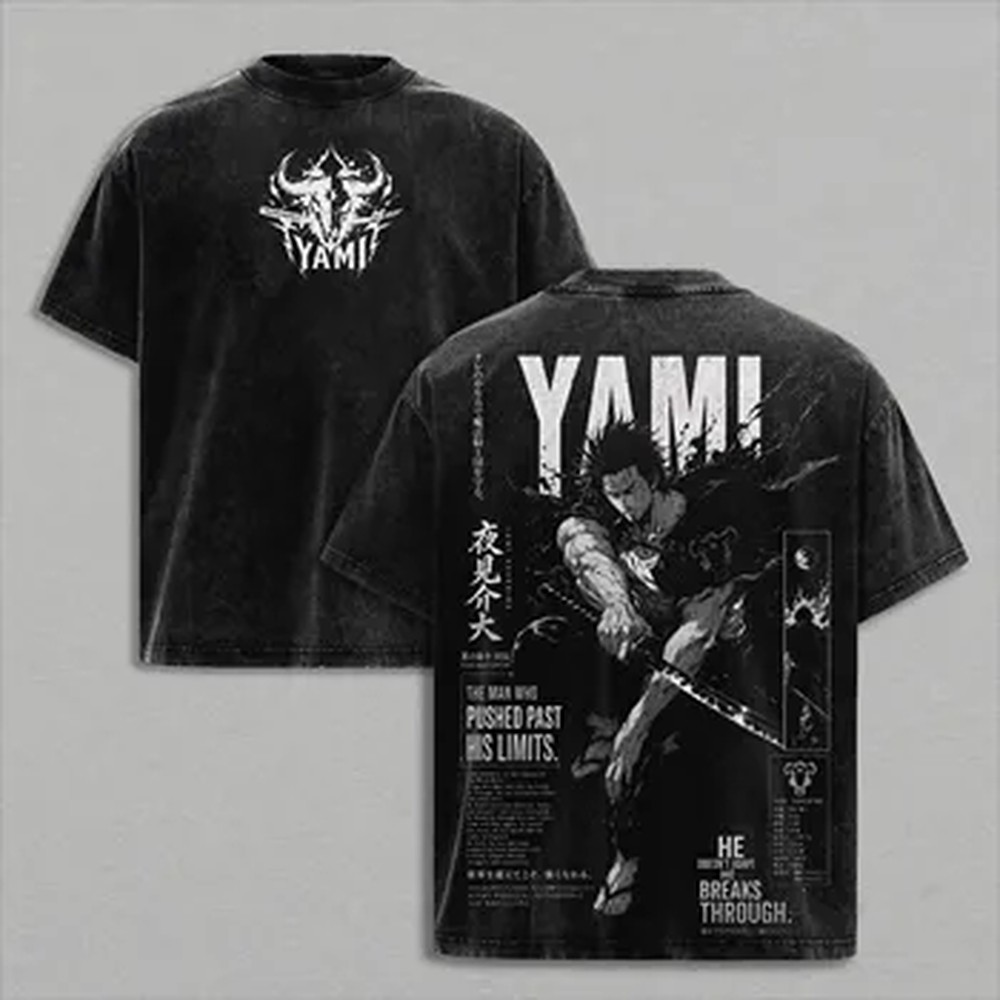 Kaos Manga Black Clover Yami S - Summer Clothing Vintage ulasan dan harga