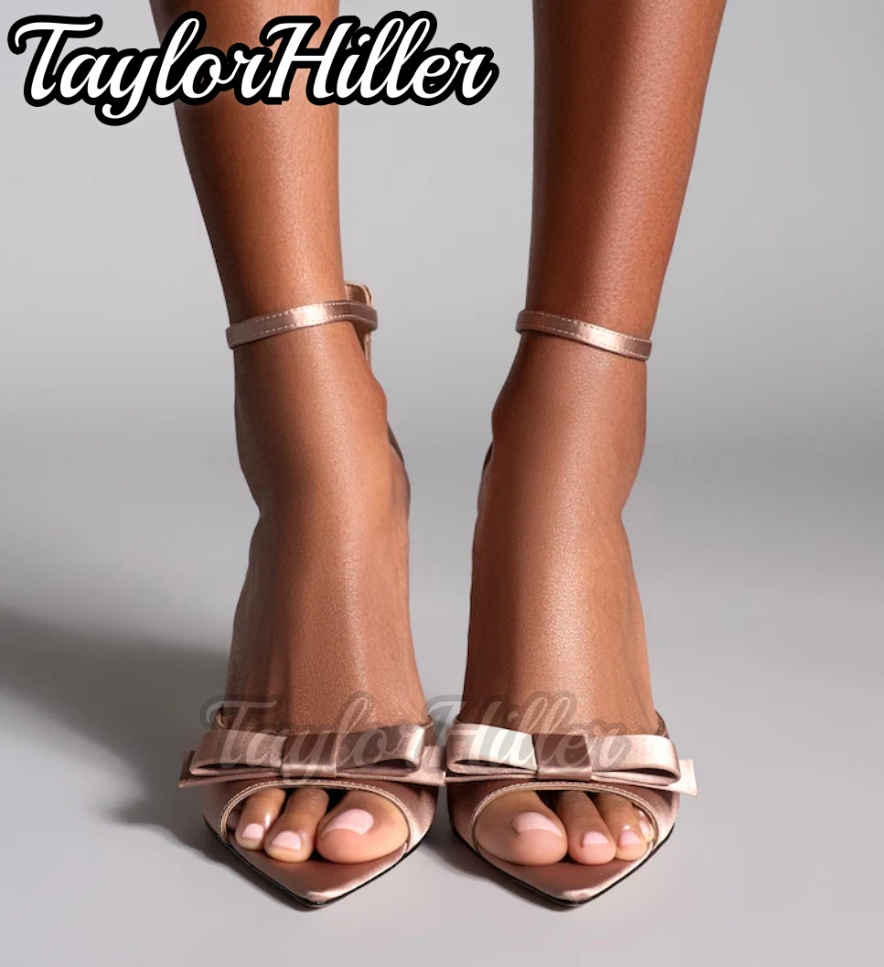 Sepatu Hak Tinggi Satin Pink L - Summer Holiday Clothing Women ulasan dan harga