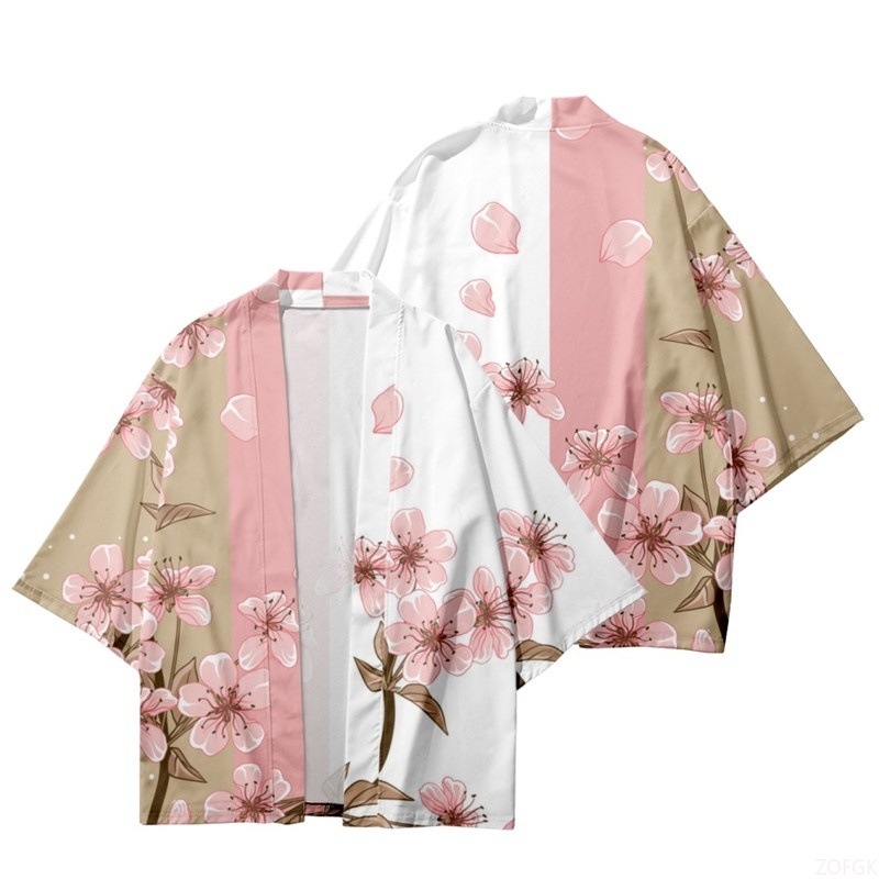 Kimono Gambar Bunga Wanita Mus - Beach Shirt Hawaiian ulasan dan harga