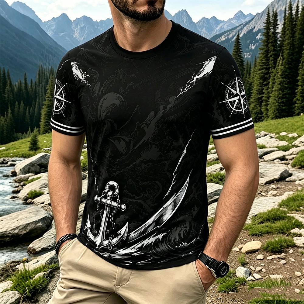 Kaos Gaya Nautikal Vintage Bar - Summer Goth Clothing ulasan dan harga