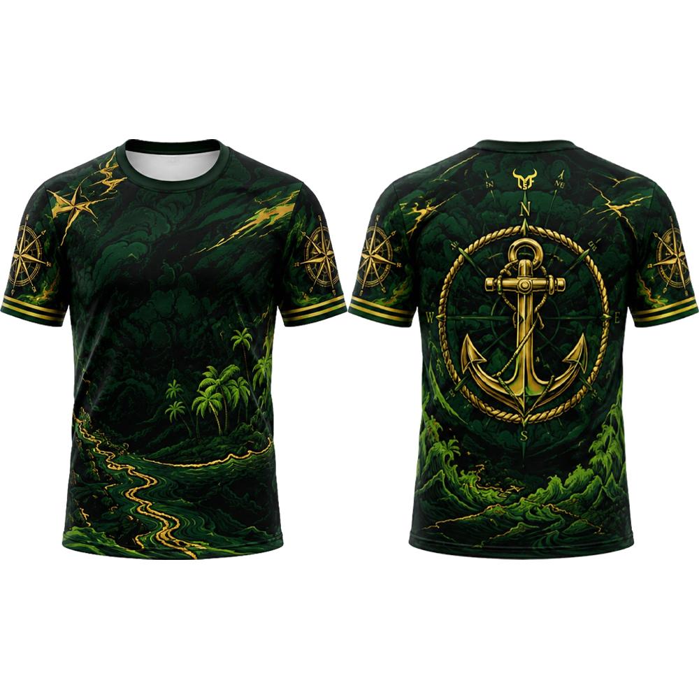 Kaos Gaya Nautikal Vintage Bar - Summer Goth Clothing ulasan dan harga