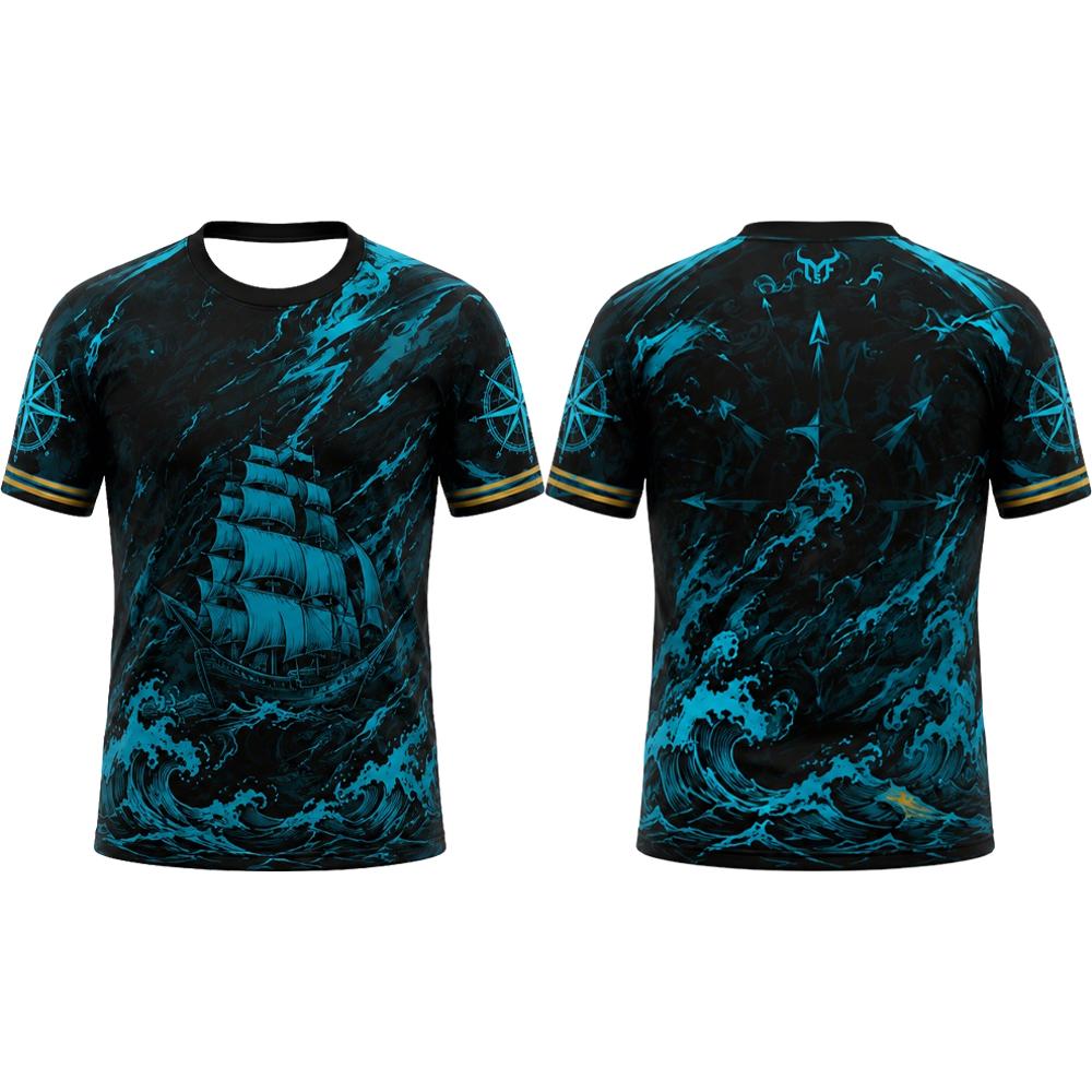 Kaos Gaya Nautikal Vintage Bar - Summer Goth Clothing ulasan dan harga