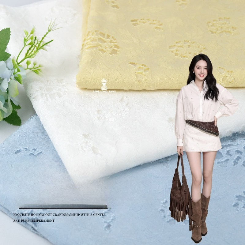Kain Jacquard Ruffle Rose yang - Summer Rose Clothing ulasan dan harga