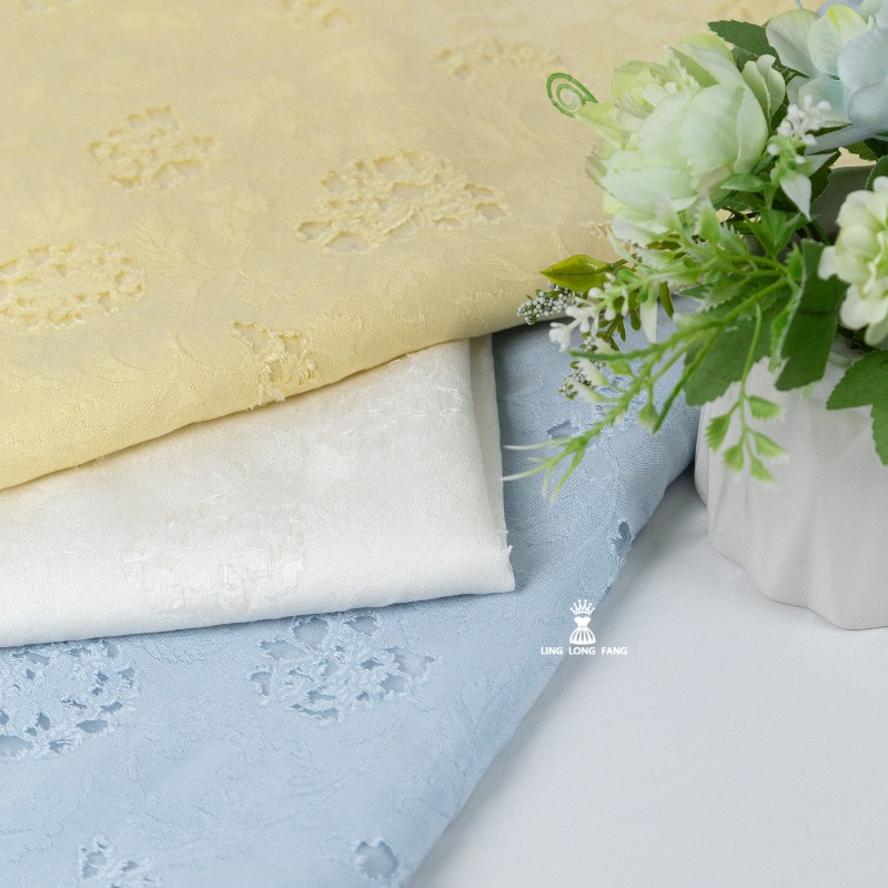 Kain Jacquard Ruffle Rose yang - Summer Rose Clothing ulasan dan harga