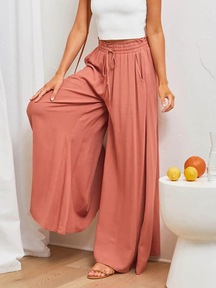 Celana Wanita Pinggang Tinggi  - Palazzo Pant Wide ulasan dan harga